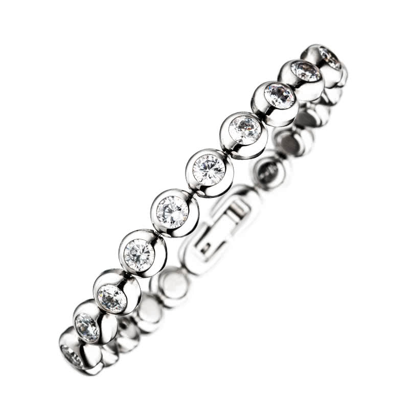 Pulsera de eslabones con circonitas Classix