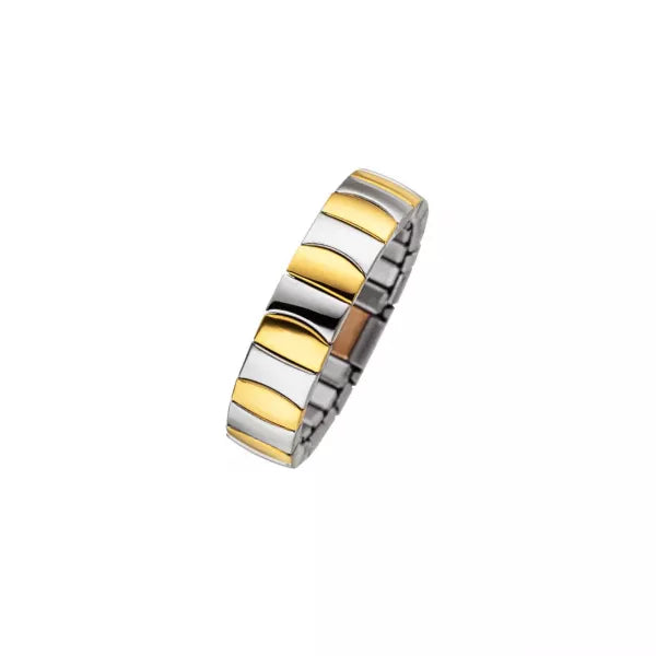 Flexi-Ring bicolor acero inoxidable dorado