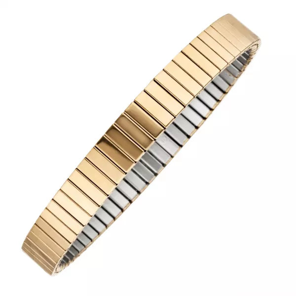 Correa magnética flexible en diseño purista con elementos de cobre