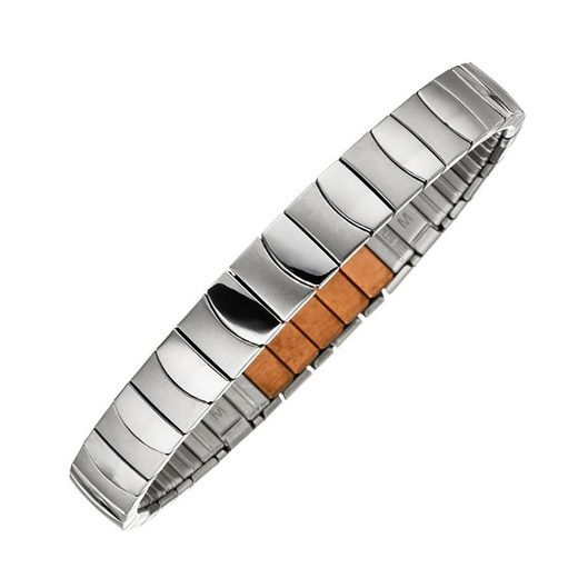 Pulsera Flexible Classic SIlver con diseño mate brillante