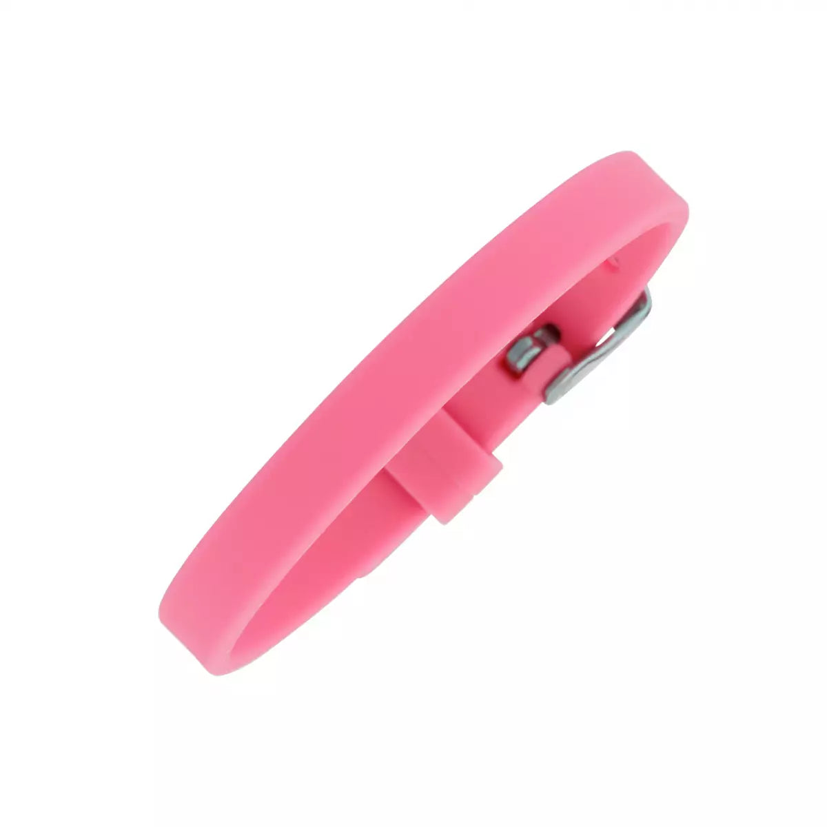 Pulsera de silicona color rosa para niñas