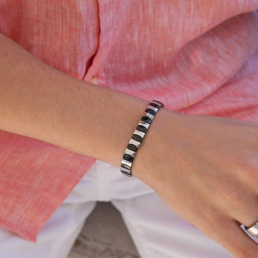 Pulsera Flexible Classic SIlver con diseño mate brillante