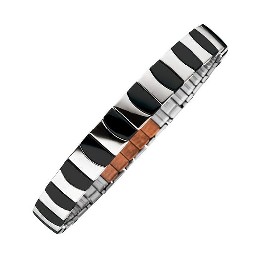 Pulsera Clasic flexible Silver negro