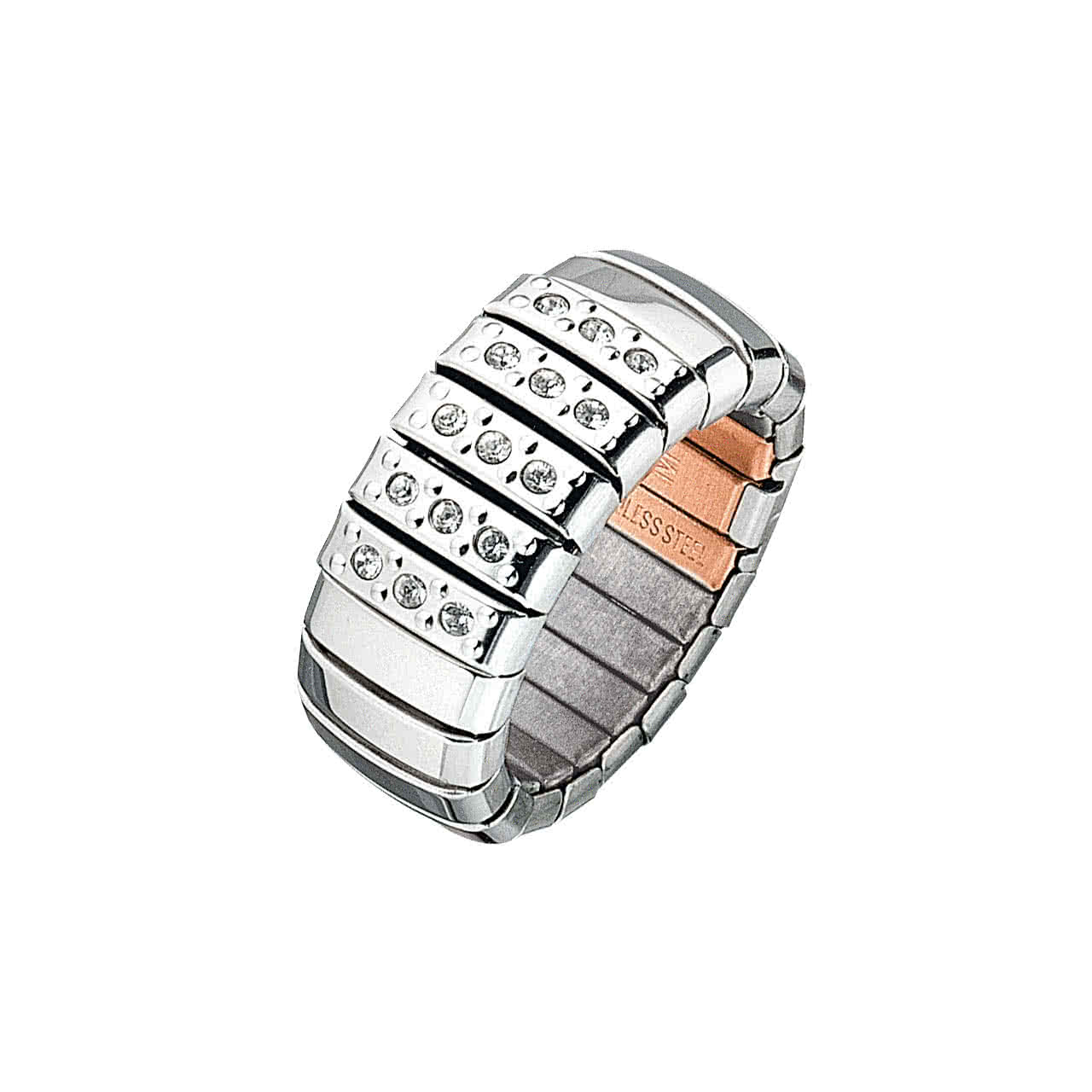 Anillo flexible con circonita cúbica
